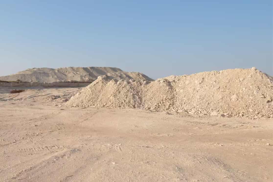 Caliche material from Frontera Materials pits in South Texas